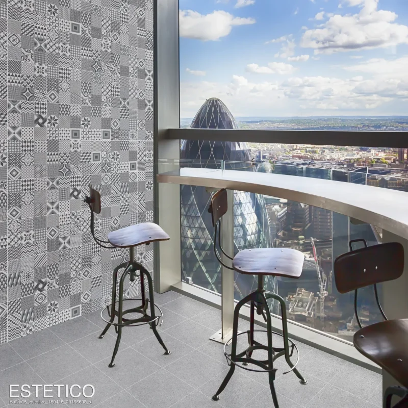 urban design in cafe  with panorama view