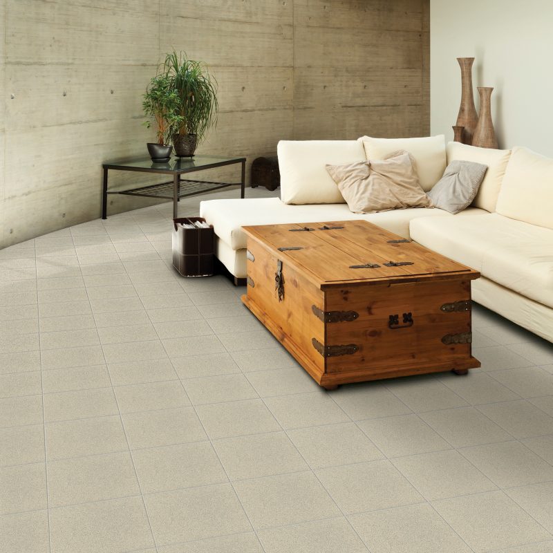 beautiful modern house in cement, interior, living room